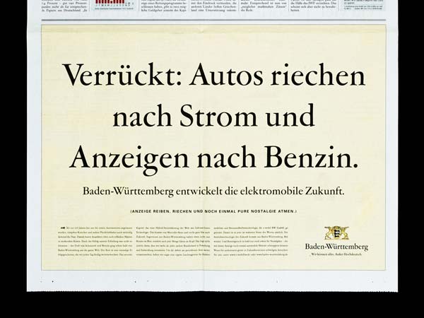 Die Anzeige mit Benzingeruch 